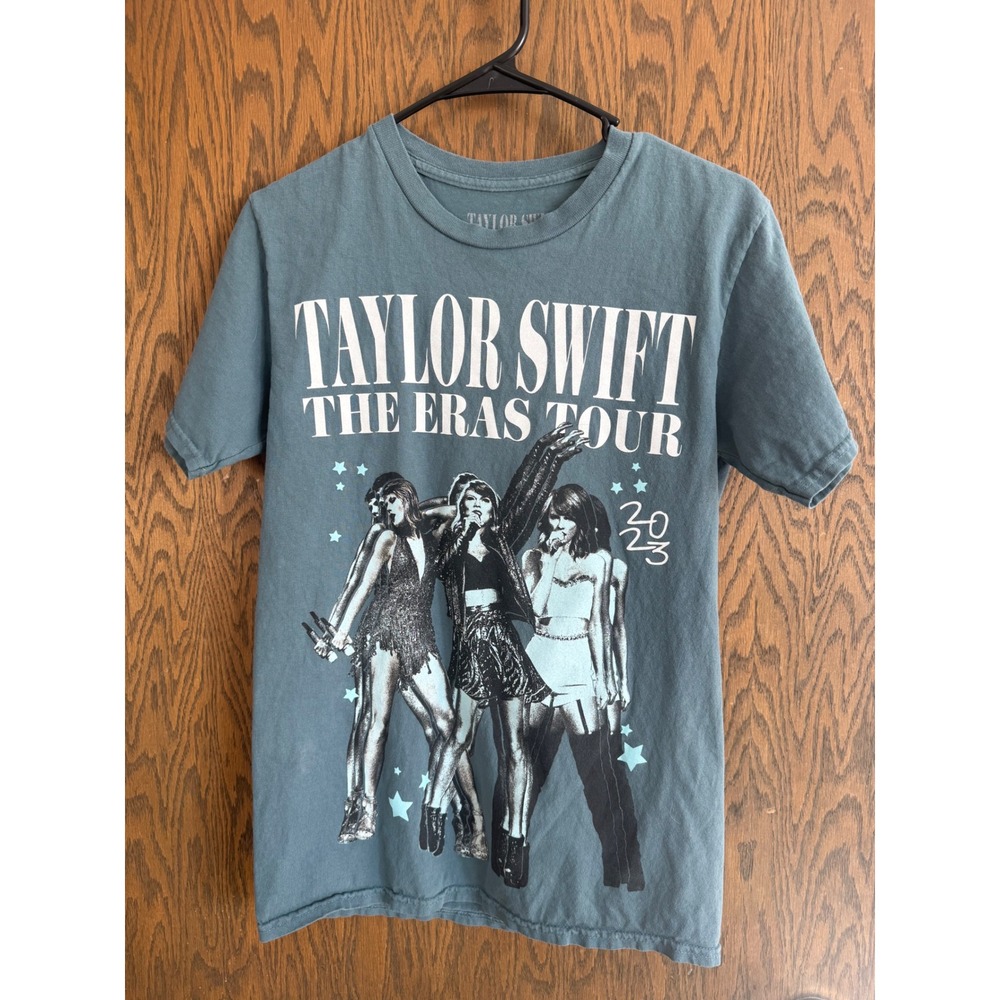 Taylor Swift The Eras Tour 2023 T-Shirt Blue Gray Concert‎ Merch Small